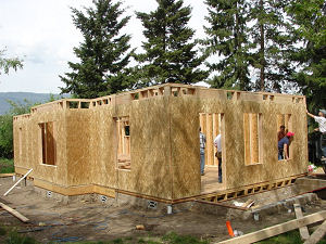 The first floor of this two story home was framed in 2-1/2 hours. On average, expect your project to be completed within two weeks from the time we receive your plans.